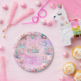 Verjaardag van het Zee Kind Papieren Bordje