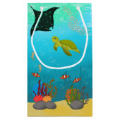 Verjaardag van het Zee Ocean Animals Kind Klein Cadeauzakje (Achterkant)