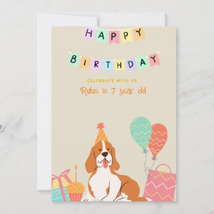 verjaardag van hond gepersonaliseerd kaart