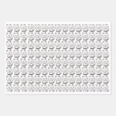 Verjaardag van huisdier en kind inpakbladen inpakpapier vel (Voorkant 2)