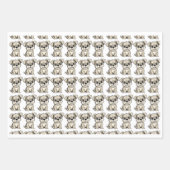 Verjaardag van huisdier en kind inpakbladen inpakpapier vel (Voorkant 3)