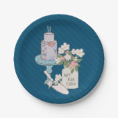 Verjaardag van je taart papieren bordje (Voorkant)