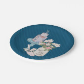 Verjaardag van je taart papieren bordje (Gekanteld)