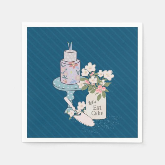 Verjaardag van je taart servet (Voorkant)