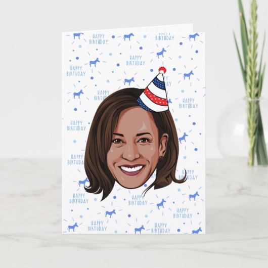 Verjaardag van Kamala Harris Kaart (Voorkant)