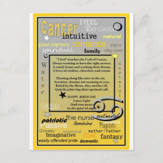 VERJAARDAG VAN KANKER BRIEFKAART