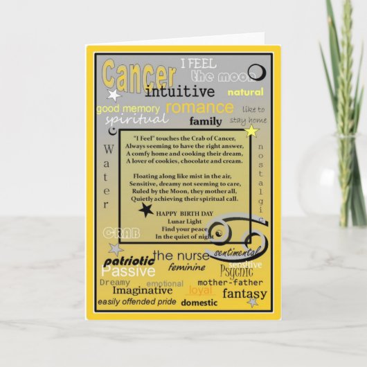 VERJAARDAG VAN KANKER KAART (Voorkant)