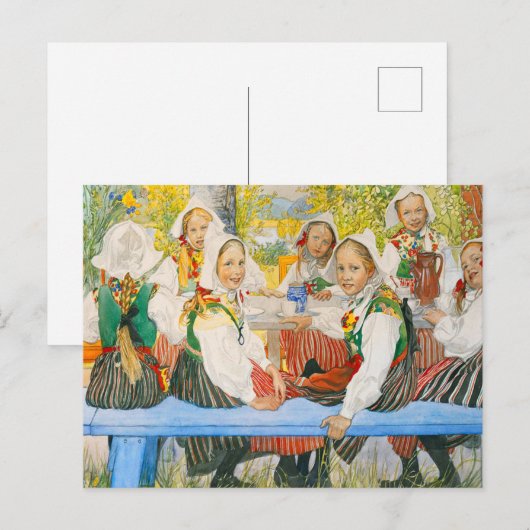 Verjaardag van Kersti door Carl Larsson Briefkaart (Voorkant / Achterkant)