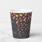 Verjaardag van kind Twinkle Twinkle Little Star Papieren Bekers (Achterkant)