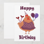 Verjaardag van kip (Voorkant / Achterkant)