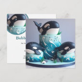 VERJAARDAG VAN KNUTTE ORKA WALVIS KLEUTERS KAART (Voorkant / Achterkant)