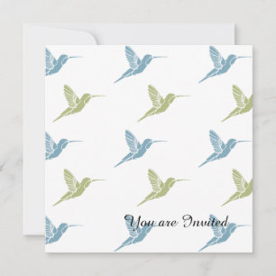 Verjaardag van kolibries kaart