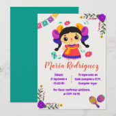 Verjaardag van Latijns-Amerikaans prinsesje Kaart (Voorkant / Achterkant)