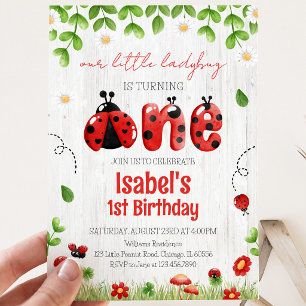 Verjaardag van Lieve Lieveheersbeestje Kaart