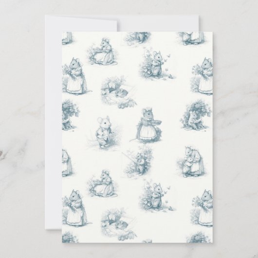 Verjaardag van Little Mouse Kaart (Achterkant)