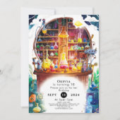 Verjaardag van Magic Scientist van Simple Kinderen Kaart (Voorkant)