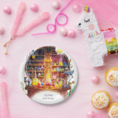 Verjaardag van Magic Scientist van Simple Kinderen Papieren Bordje (Feest)