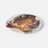 Verjaardag van Magic Scientist van Simple Kinderen Papieren Bordje (Gekanteld)