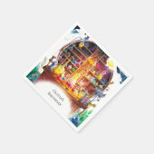 Verjaardag van Magic Scientist van Simple Kinderen Servet (Hoek)