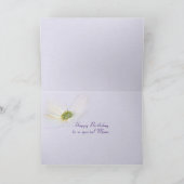 verjaardag van mam-krabappelbloesems op paars kaart (Binnen)