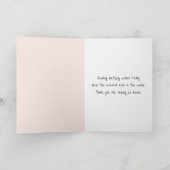 Verjaardag van mama Bloemenboeket met roze Baby vo Kaart (Binnen)