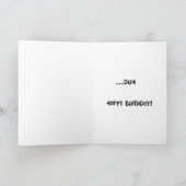 Verjaardag van "Man Cave" Kaart (Binnen)