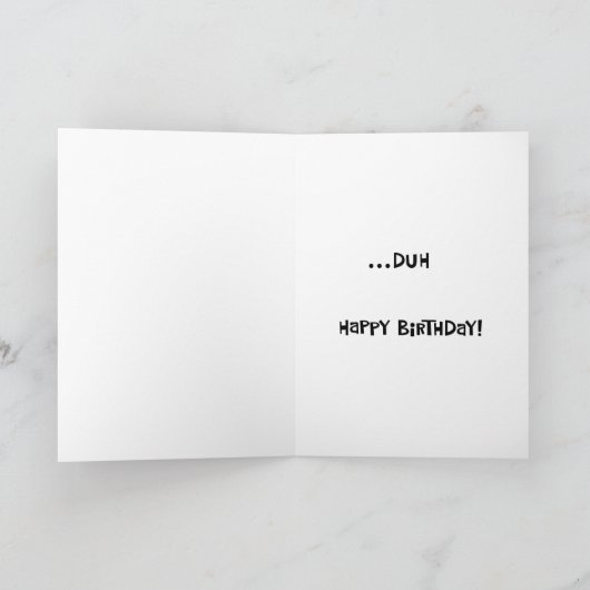 Verjaardag van "Man Cave" Kaart (Binnen)