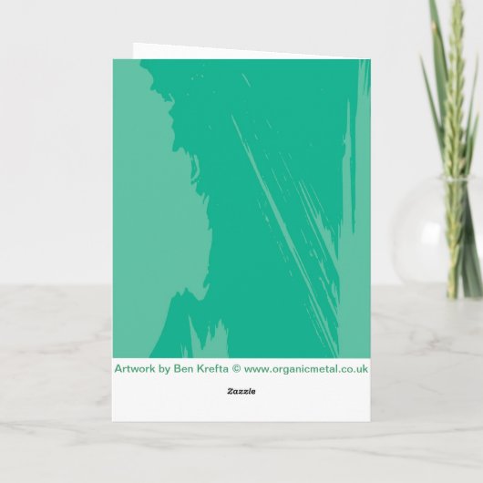 Verjaardag van Manga Dude Kaart (Achterkant)