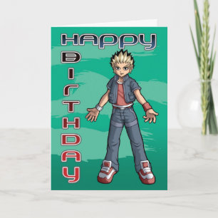 Verjaardag van Manga Dude Kaart