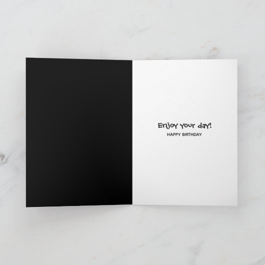 verjaardag van melk en koekjes kaart (Binnen)