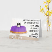 Verjaardag van Mittens Kaart (Gele Bloem)