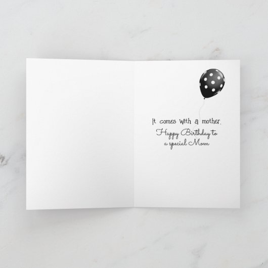 Verjaardag van moeder kat en kitten kaart (Binnen)