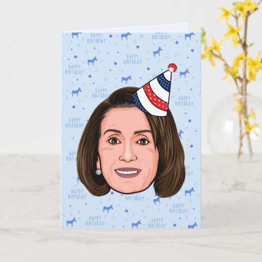 VERJAARDAG VAN NANCY PELOSI KAART (Gele Bloem)
