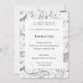 Verjaardag van Oceaan Grijze Walvissen Kaart (Voorkant)