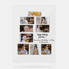 Verjaardag van oma - Een dag om te onthouden Acryl Bord