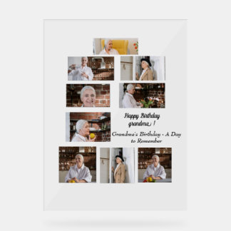 Verjaardag van oma - Een dag om te onthouden Acryl Bord