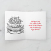 Verjaardag van oma | Sentimenteel gepersonaliseerd Kaart (Binnen)