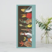 Verjaardag van ons allemaal met vogels op een fees (Staand voorkant)