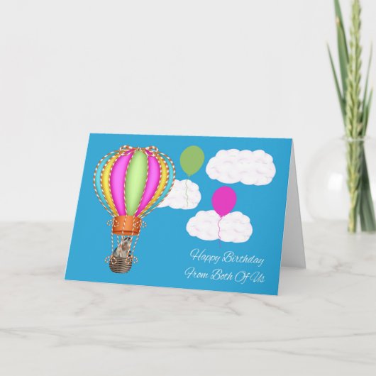 Verjaardag van ons beiden Wenskaart Kaart (Voorkant)