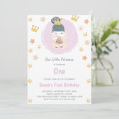 verjaardag van onze kleine prinses kaart (Staand voorkant)