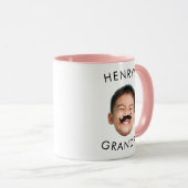 Verjaardag van opa, Baby-gezicht, Mok voor opa (Voorkant rechts)