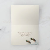 Verjaardag van papa Duck in Misty Pond Kaart (Binnen)