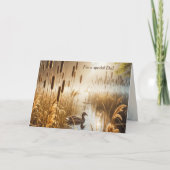 Verjaardag van papa Duck in Misty Pond Kaart (Voorkant)