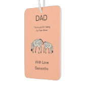 Verjaardag van papa, Happy Zebras Set van Automatt Luchtverfrisser (Links)