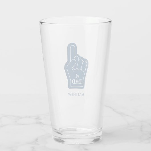 Verjaardag van papa Keepsake gepersonaliseerd Glas (Achterkant)