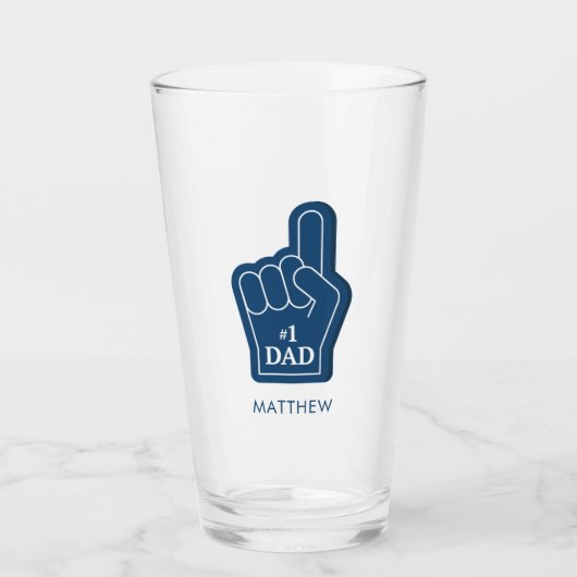 Verjaardag van papa Keepsake gepersonaliseerd Glas (Voorkant)