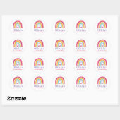 Verjaardag van Rainbow Bright Ronde Sticker (Vel)
