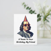 Verjaardag van ranklin Fest Briefkaart (Staand voorkant)
