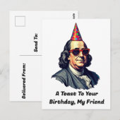 Verjaardag van ranklin Fest Briefkaart (Voorkant / Achterkant)