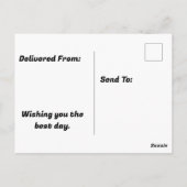 Verjaardag van ranklin Fest Briefkaart (Achterkant)
